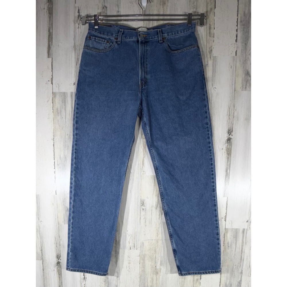 Levis 550 Relaxed Fit Jeans 38x34 (37x33) Medium Wash Made in USA‎ 2004 Vintage